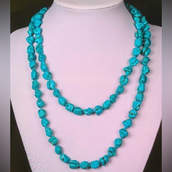 Turquoise Bead Necklace - Picture 1 of 2